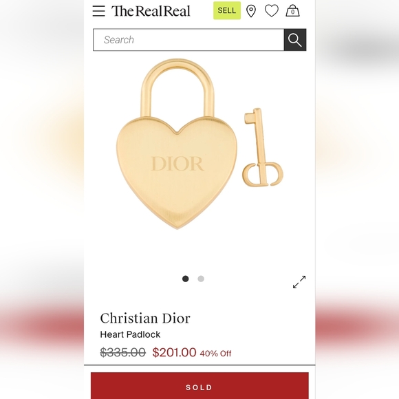 Christian Dior Heart Padlock Brand New - Picture 6 of 7